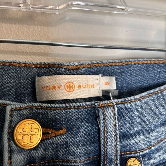 Tory Burch Myeres Embroidered Jeans - Picture 5 of 6